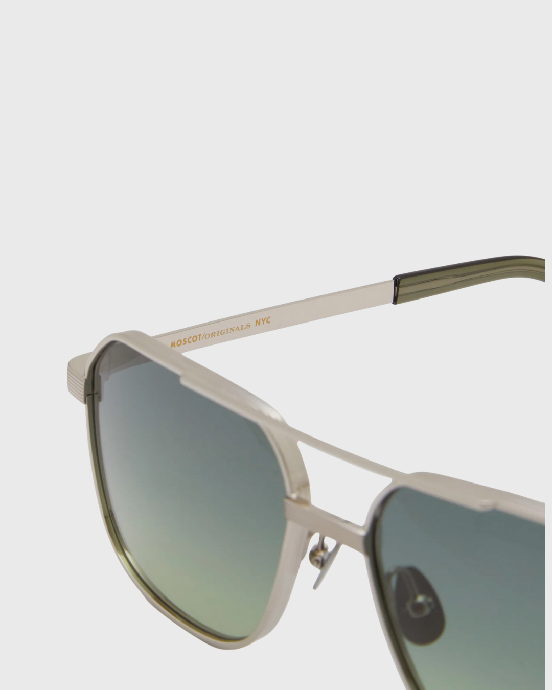 MOSCOT MINGLE SUNGLASSES - SILVER FOREST WOOD