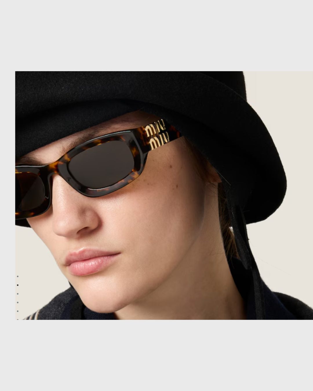 MIU MIU Glimpse B04S Sunglasses — Tortoise / Brown