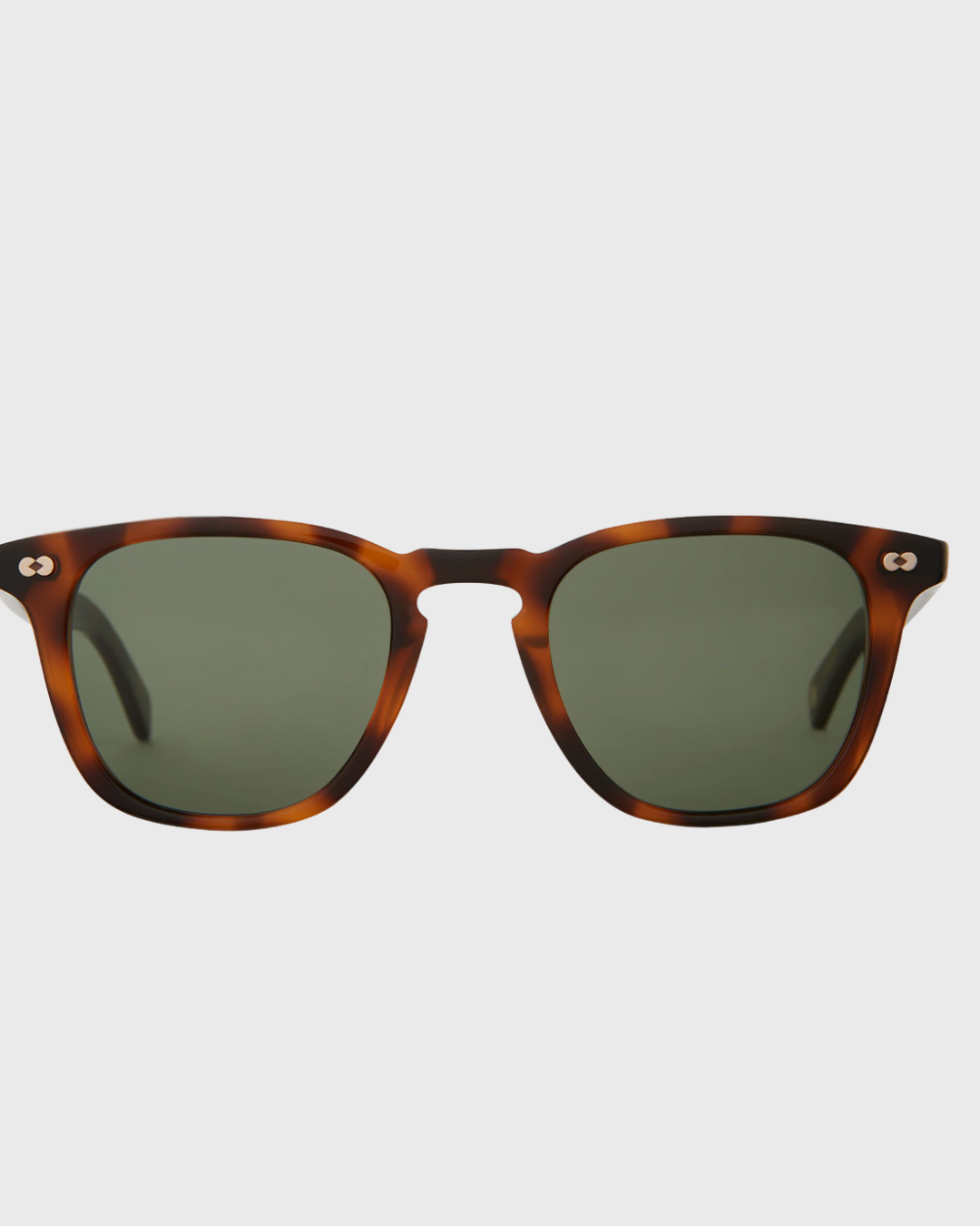 Garrett Leight Brooks X Sunglasses — Spotted Brown Shell / Pure G15