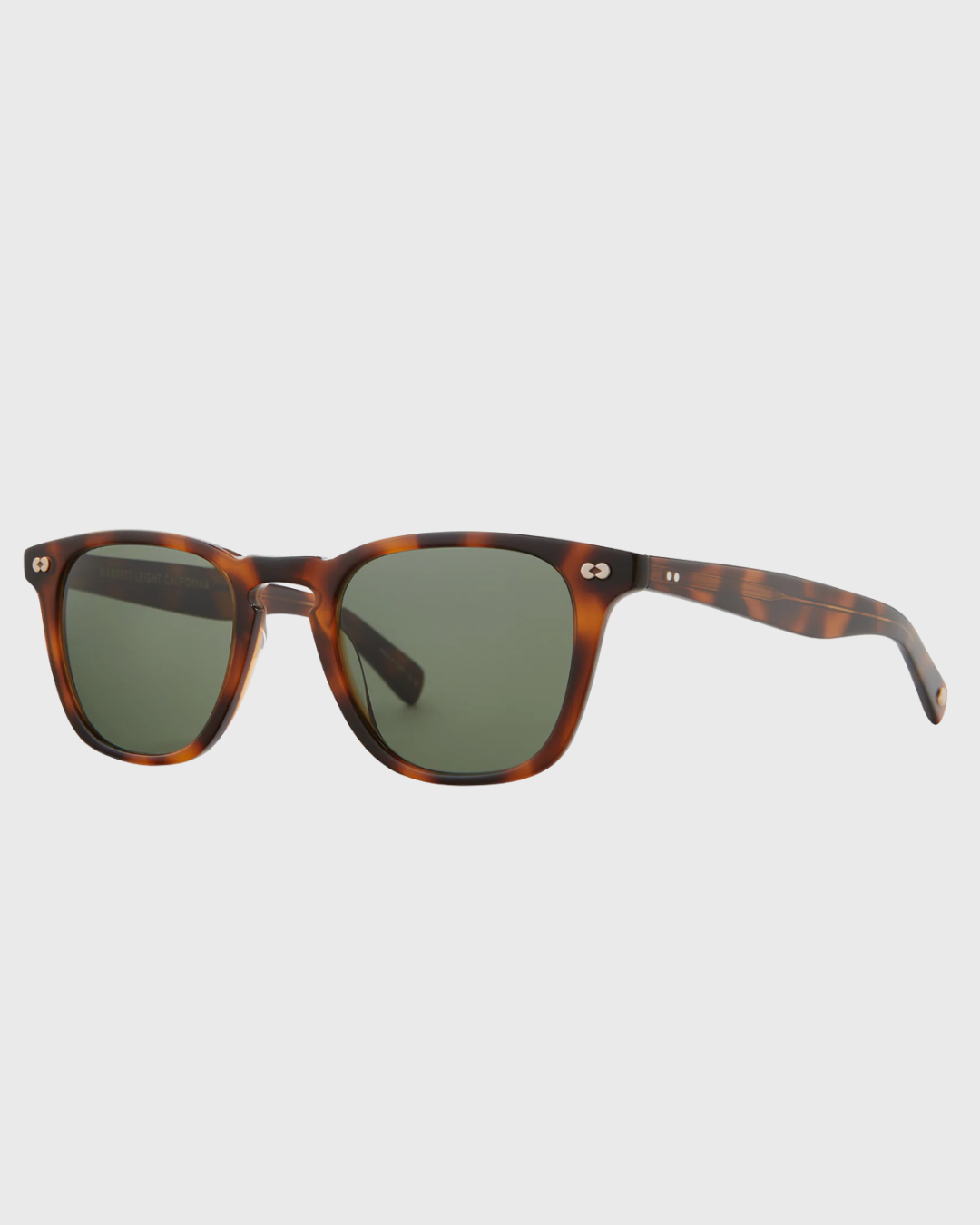 Garrett Leight Brooks X Sunglasses — Spotted Brown Shell / Pure G15