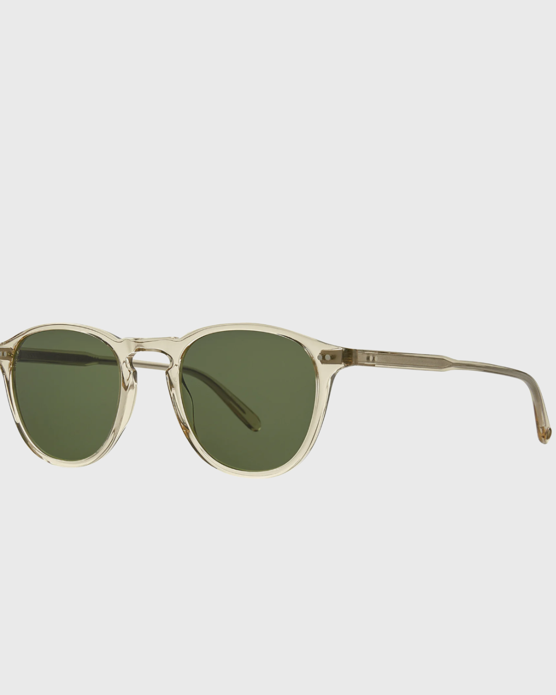 Garrett Leight Hampton Sunglasses — Champagne / Green