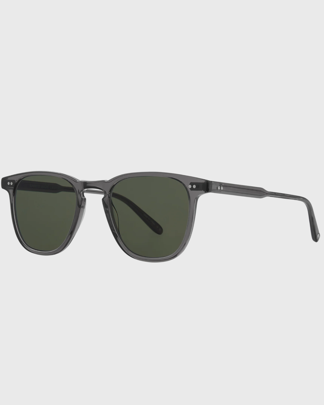Garrett Leight Brooks Sunglasses — Grey Crystal / Semi-Flat Pure G15