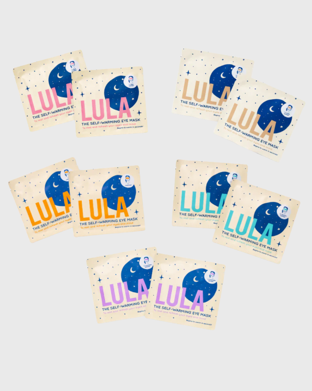 Lula Self Warming Eye Mask - Mixed 10 Pack